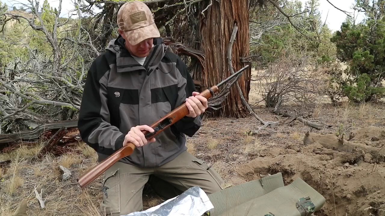 Digging Up a Rifle Buried in a Bug Out SHTF Survival Cache Over a Year Ago