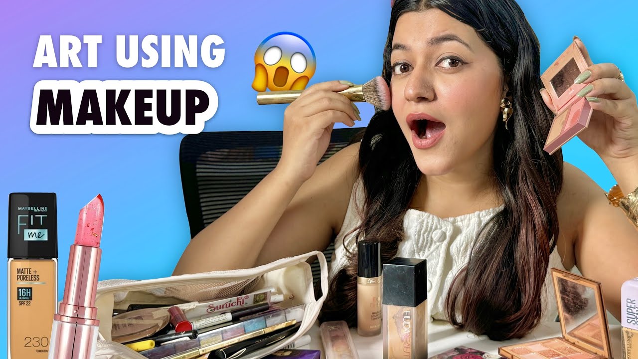 What? I Tried ART Using Makeup Products 😱 Will I FAIL? 