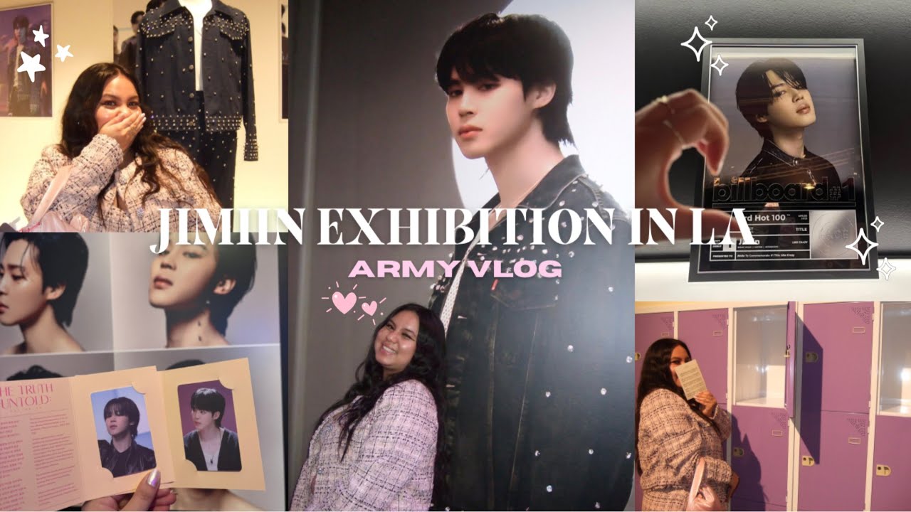 visiting the jimin exhibition in la! ♡ | army vlog