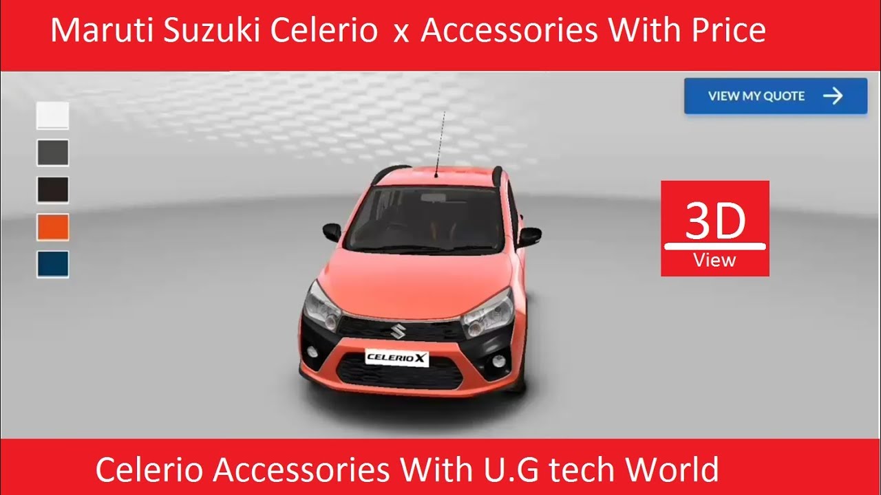 maruti suzuki  celerio x accessories ||2019 maruti suzuki celerio x accessories||
