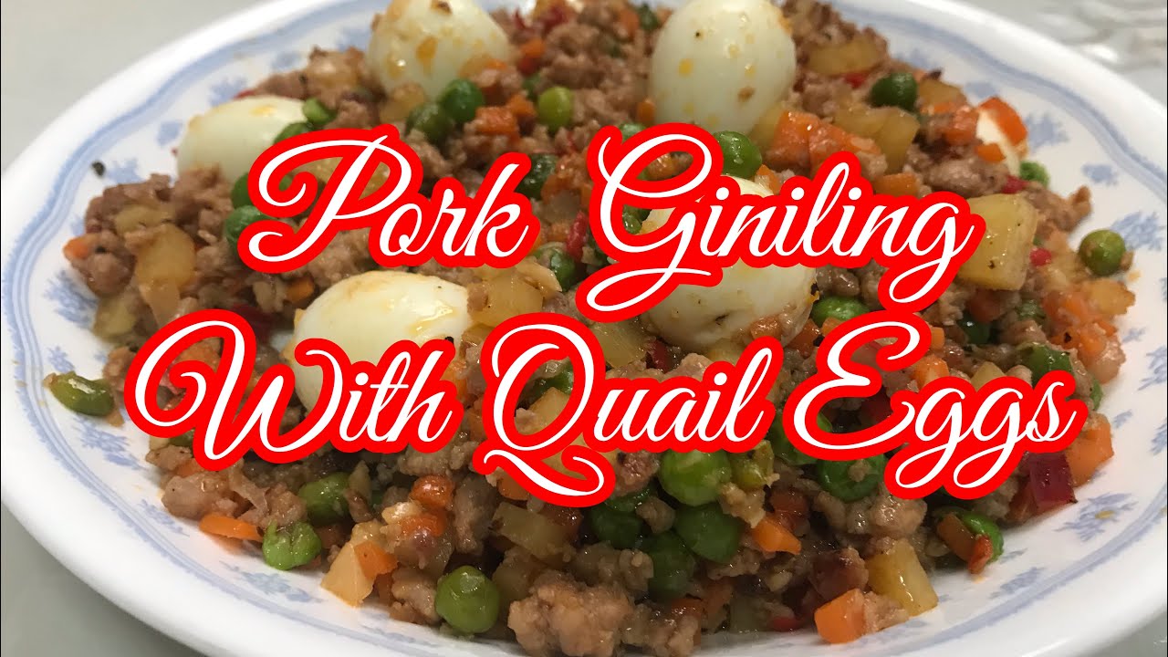 Pork Giniling with quail eggs| Giniling | minced meat |ALOJA&rsquo;s Diary