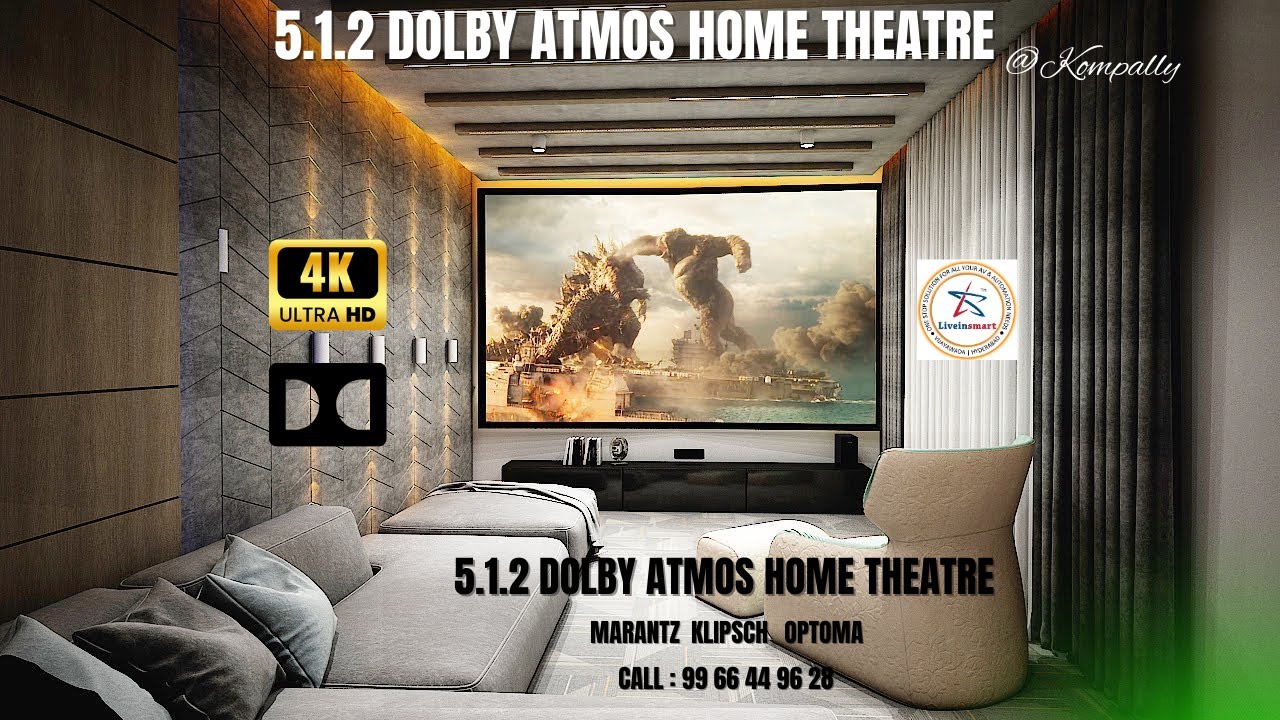 Dolby Atmos 5.1.2 Home Theatre Setup @kompally
