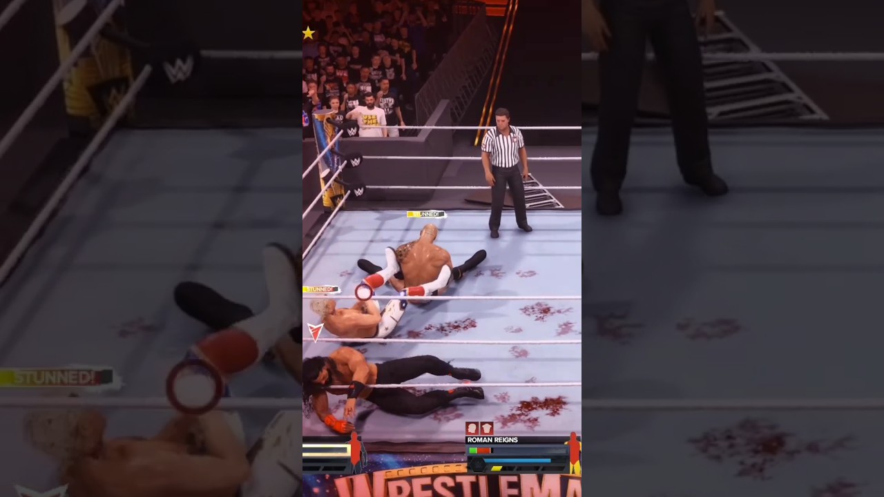 INSANE BLOOD PHYSICS IN WWE 2K24 🔥🔥 #wwe2k24 #wwe2k24gameplay #wwe
