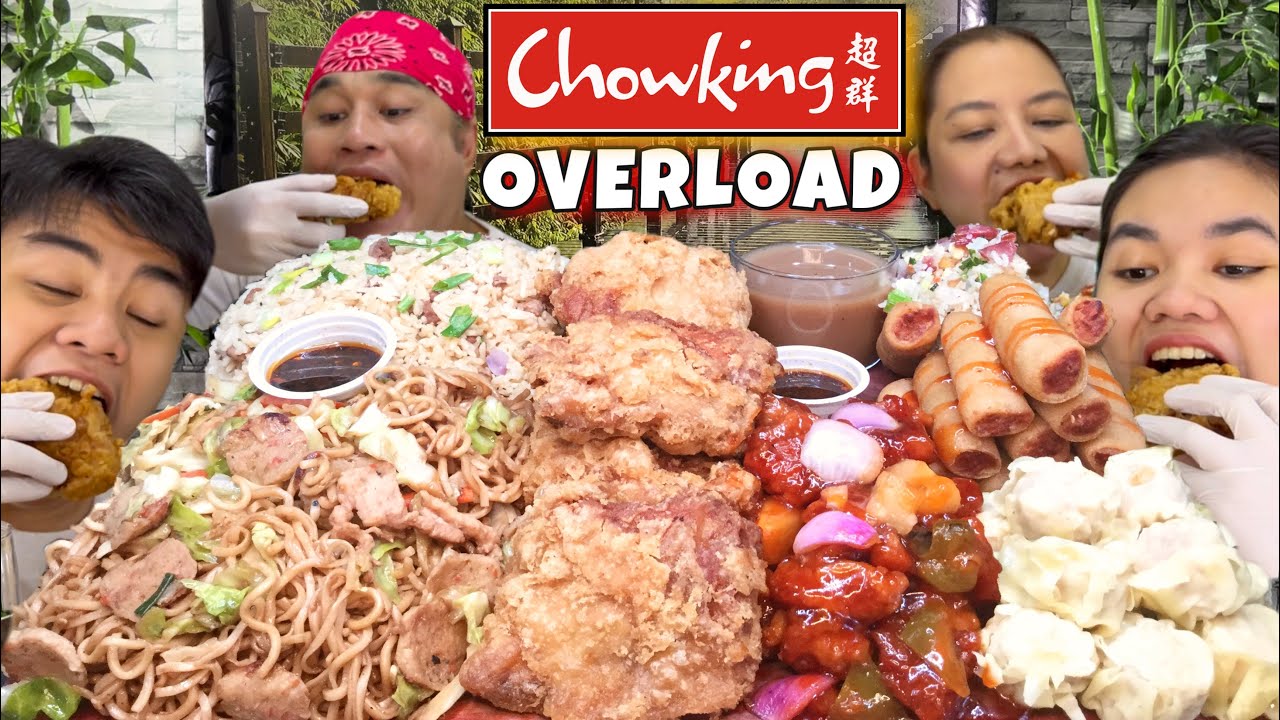 CHOWKING OVERLOAD MUKBANG Chinese style Fried Chicken, Sweet n Sour Pork, Beef Chowpan, Siomai atpb.