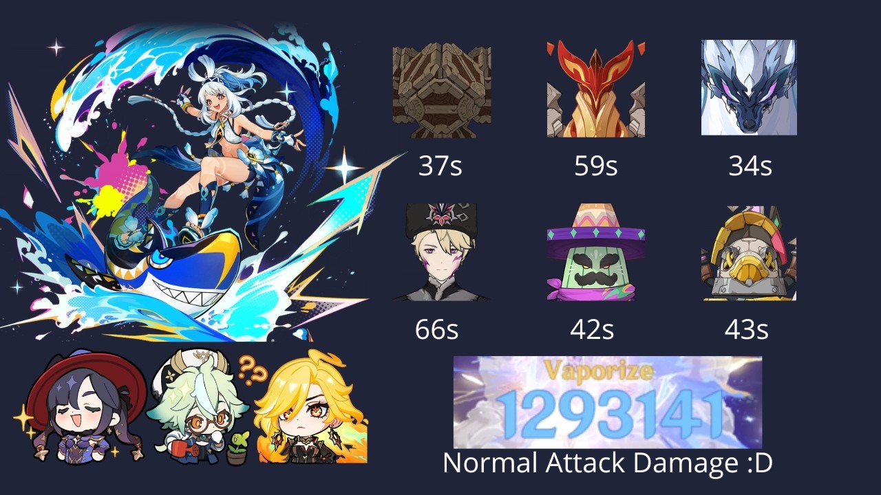 [Spyral Abyss 12] C0 Mualani Speedruns Every Chamber! (Mona ver)