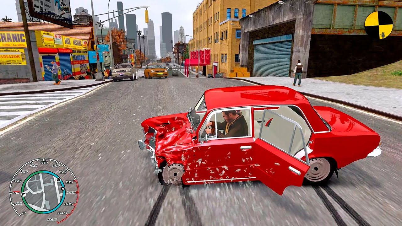 GTA 4 Crash Testing Real Car Mods Ep.377