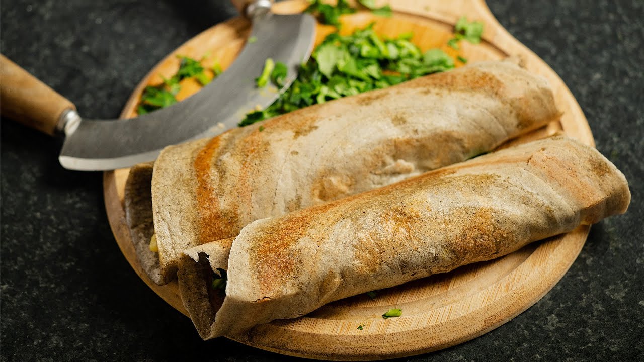 Vegan Masala Dosa - Indian Street Food Recipes