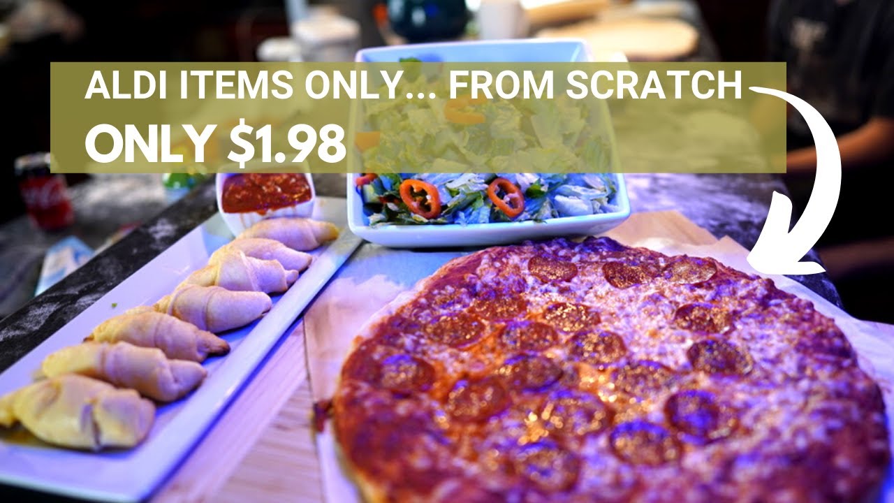 Amazing Homemade Pizza -Using Frugal Aldi Ingredients ONLY $1.98! 🍕