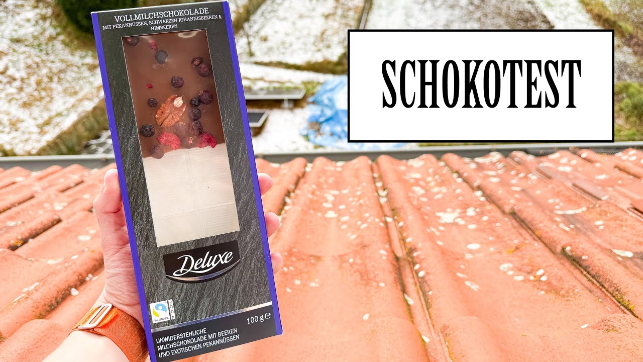 LIDL Deluxe - Vollmilchschokolade mit Pekannüssen, Schwarzen Johannisbeeren & Himbeeren | SCHOKOTEST