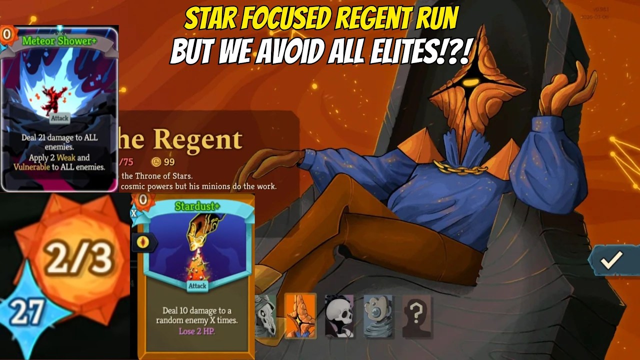 Winning Without Fighting ELITES?! Star Focused Regent Run | Slay The Spire 2