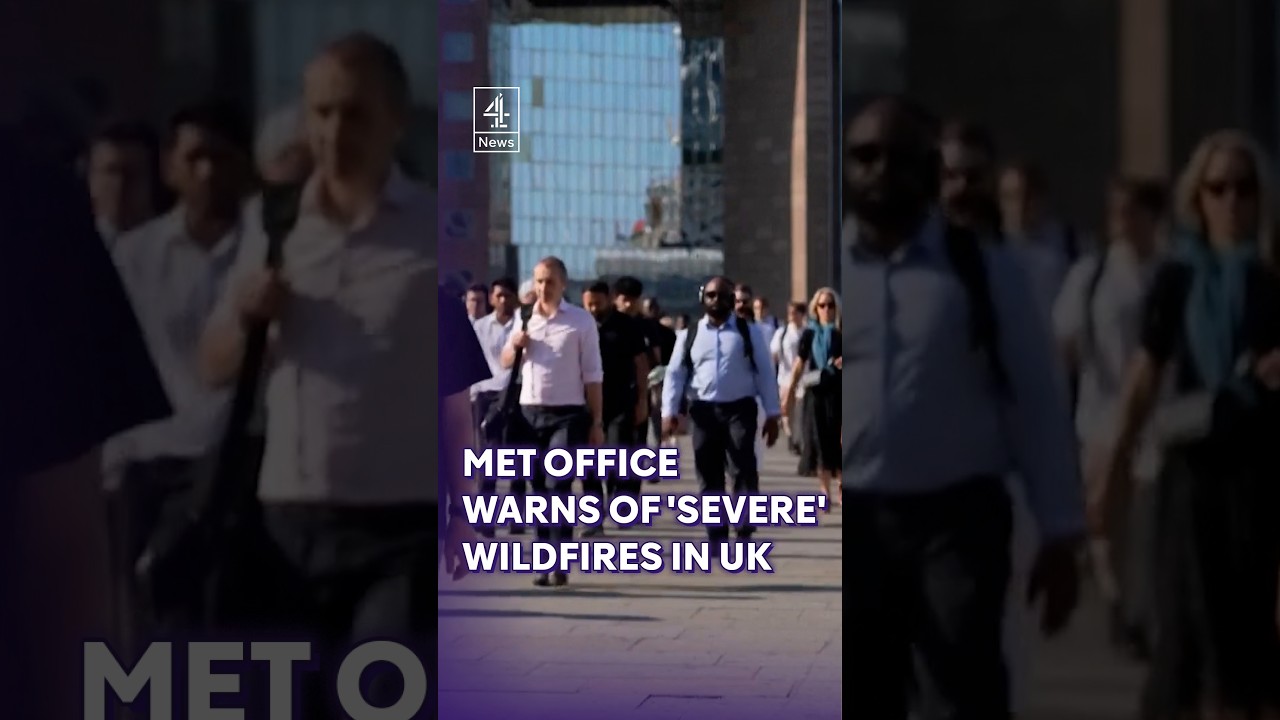 Met Office warns of 'exceptionally severe' wildfires as fourth UK heatwave peaks