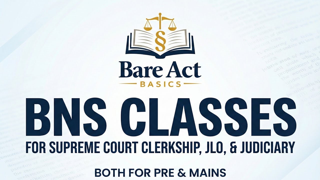 BNS 2023 Sections 1 to 13 | Bharatiya Nyaya Sanhita vs IPC | Judiciary, JLO & SC Clerkship