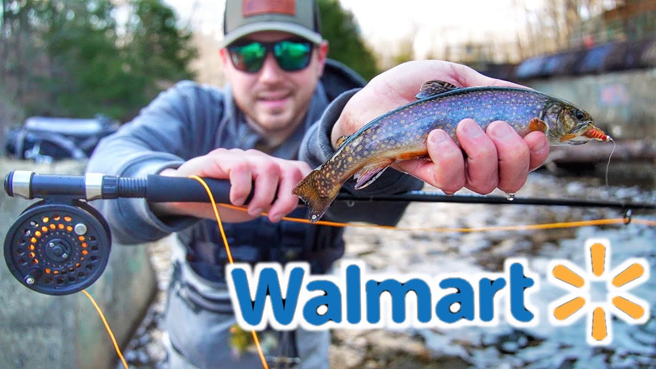 Я купил САМОЕ ДЕШЕВОЕ нахлыстовое удилище в WALMART!