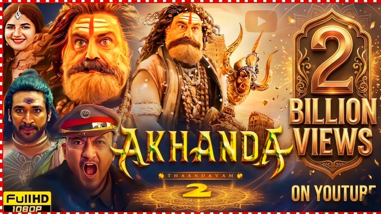  Akhanda 2 full movie( realistic dubbing) 2 billion views onYouTube 