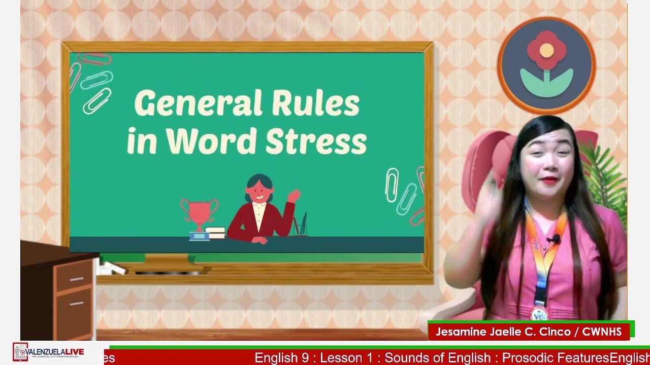 GRADE 9 ENGLISH Q1 W1 SOUNDS OF ENGLISH  PROSODIC FEATURES MKV