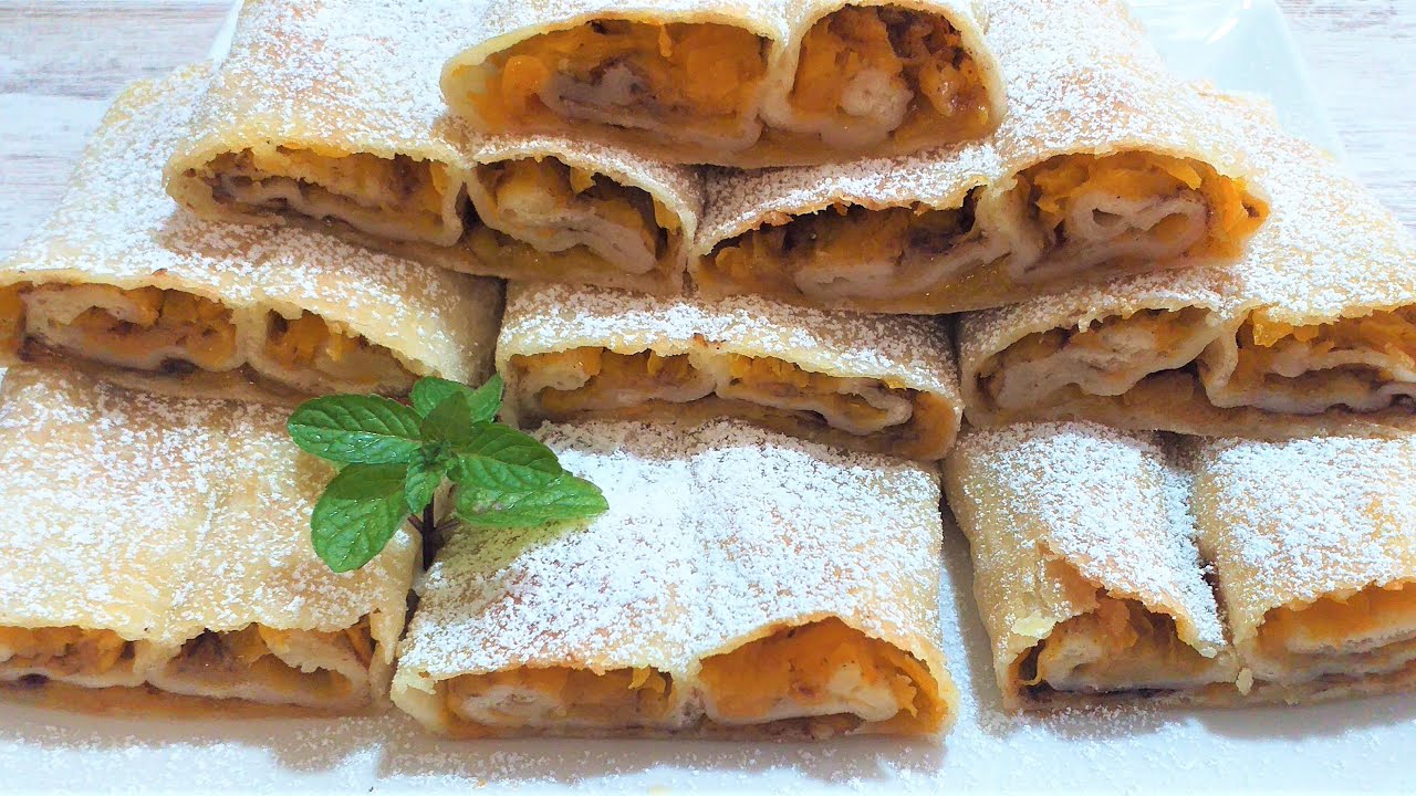 Placinta cu Dovleac a bunicii-cu foi fragede facute in casa-delicioasa/ Delicious pumpkin pie