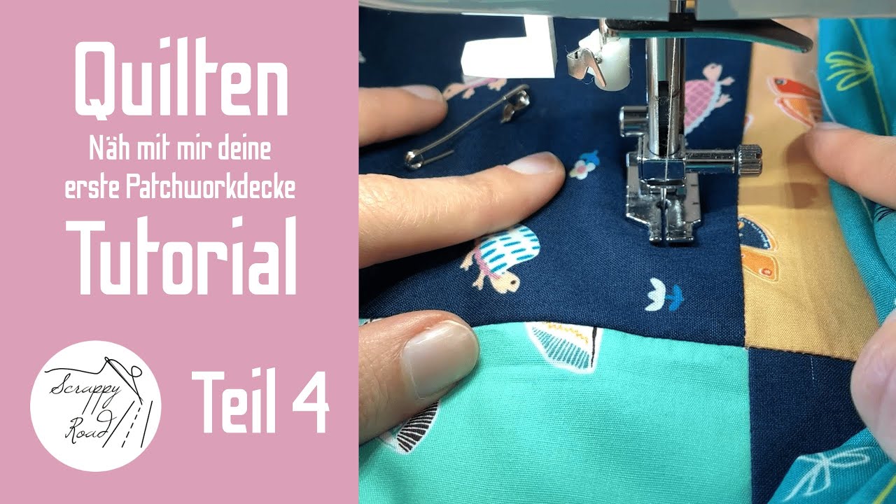 Näh mit mir deine erste Patchworkdecke (4/5): QUILTEN | Anfänger-Tutorial