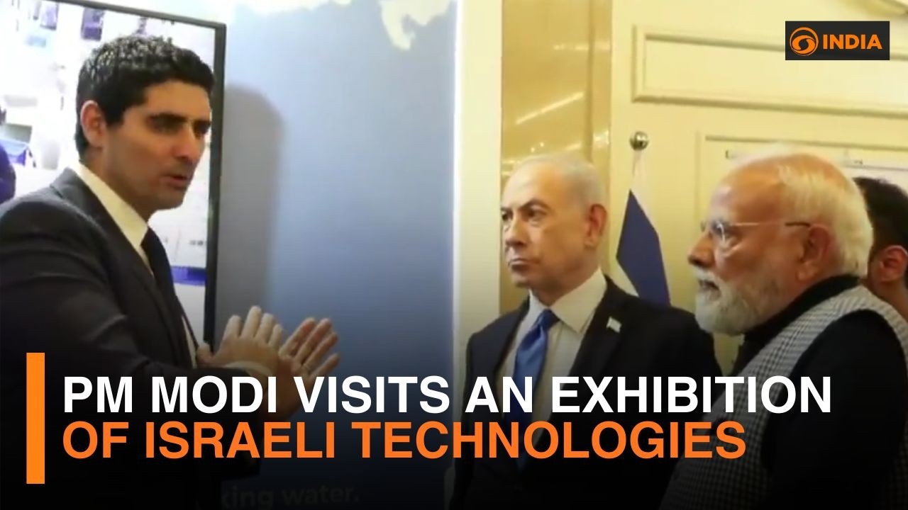 PM Modi Visits An Exhibition Of Israeli Technologies | Both Nations Set To Expand Ties In The Sector