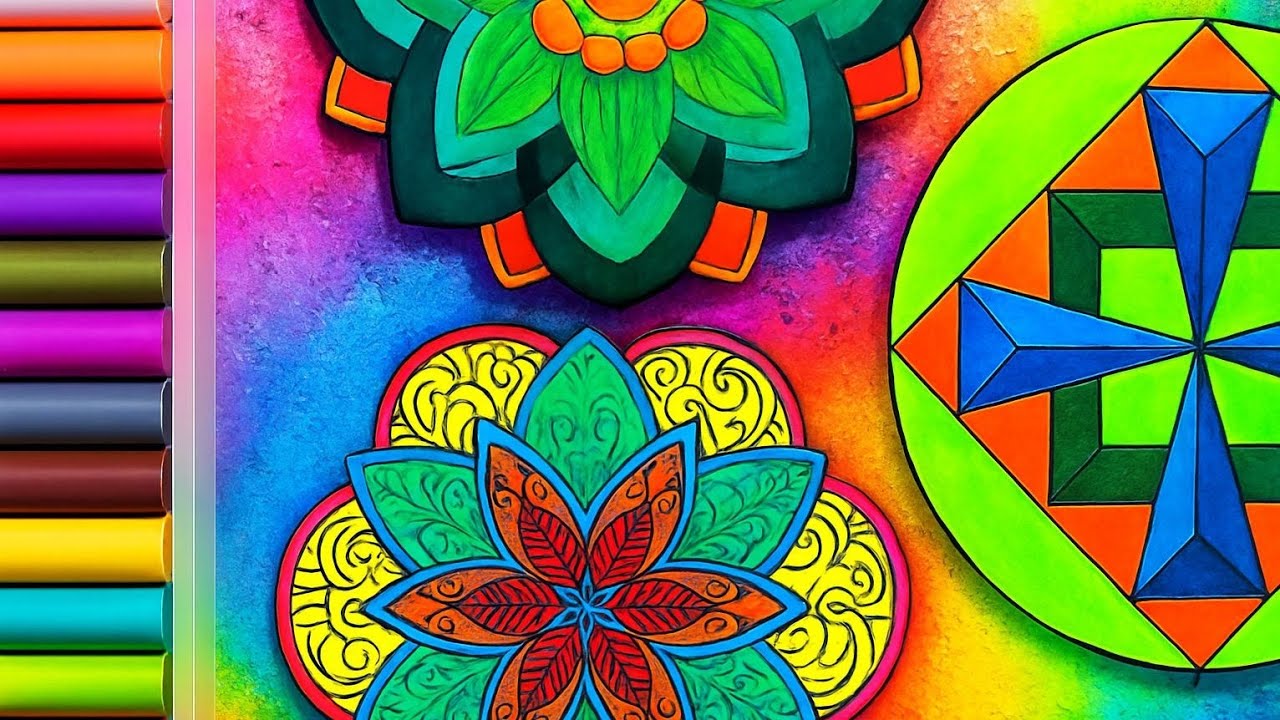 Mandala Coloring ASMR | Peaceful and Meditative Relaxation