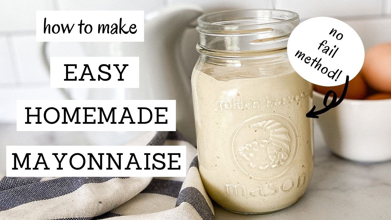 Easy, Fail Proof Mayonnaise | MAYONNAISE RECIPE IMMERSION BLENDER | Bumblebee Apothecary