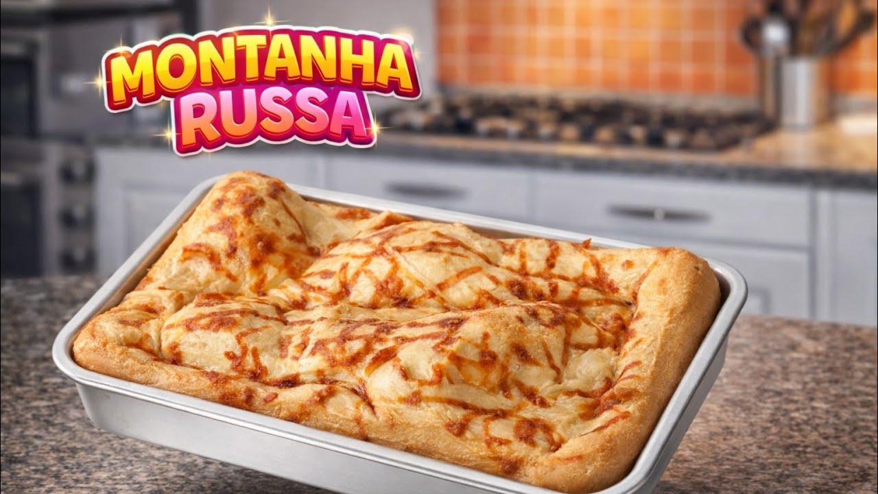 BISCOITO DE QUEIJO MONTANHA RUSSA SUPER FÁCIL 