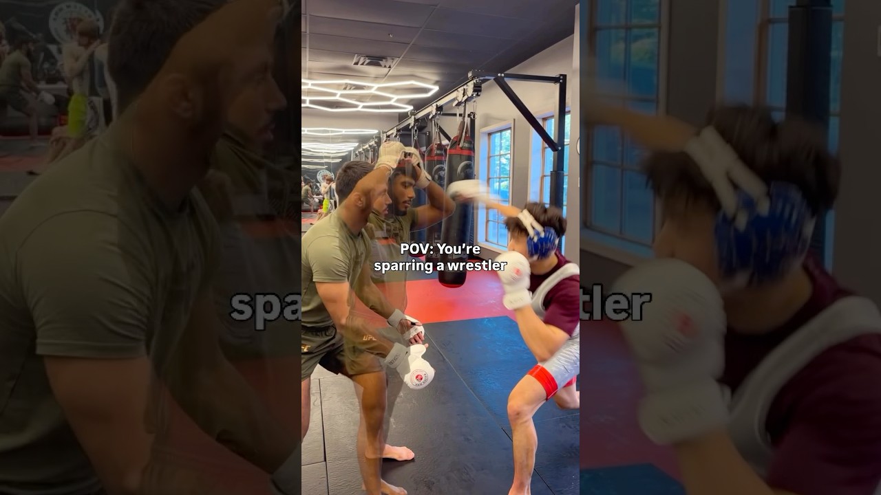 When you spar a wrestler&hellip; #mma #sparring #wrestler