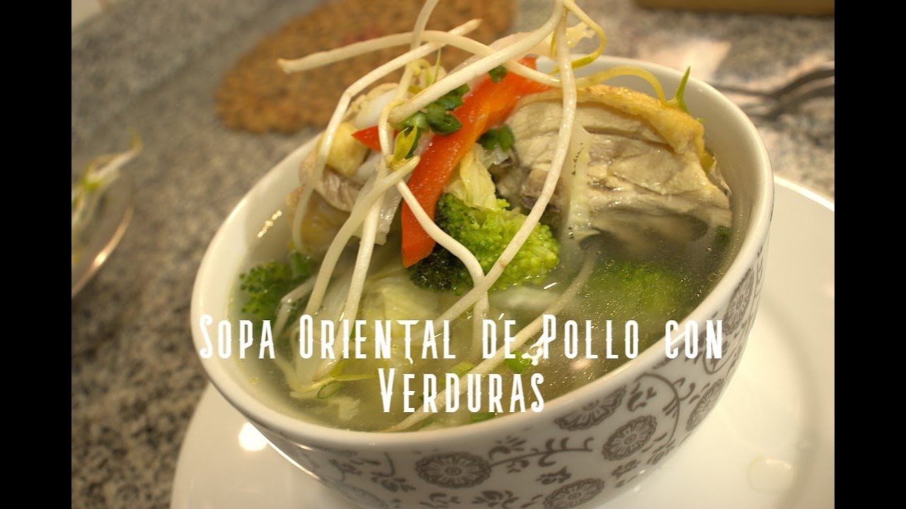 SOPA ORIENTAL DE POLLO CON VERDURAS I Recetascocinaperuana I SOPAS FACILES DE PREPARAR