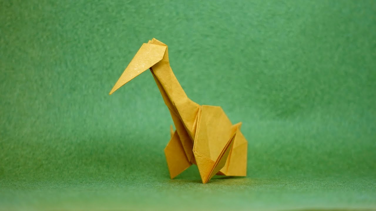 【恐竜折り紙】ケツァルコアトルス dinosaur origami Quetzalcoatlus