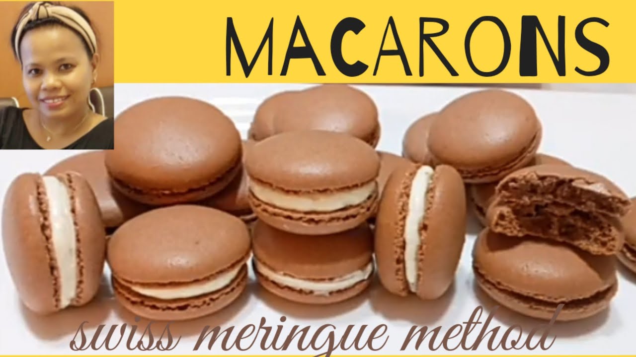 MACARONS / swiss meringue method/ chocolate macarons