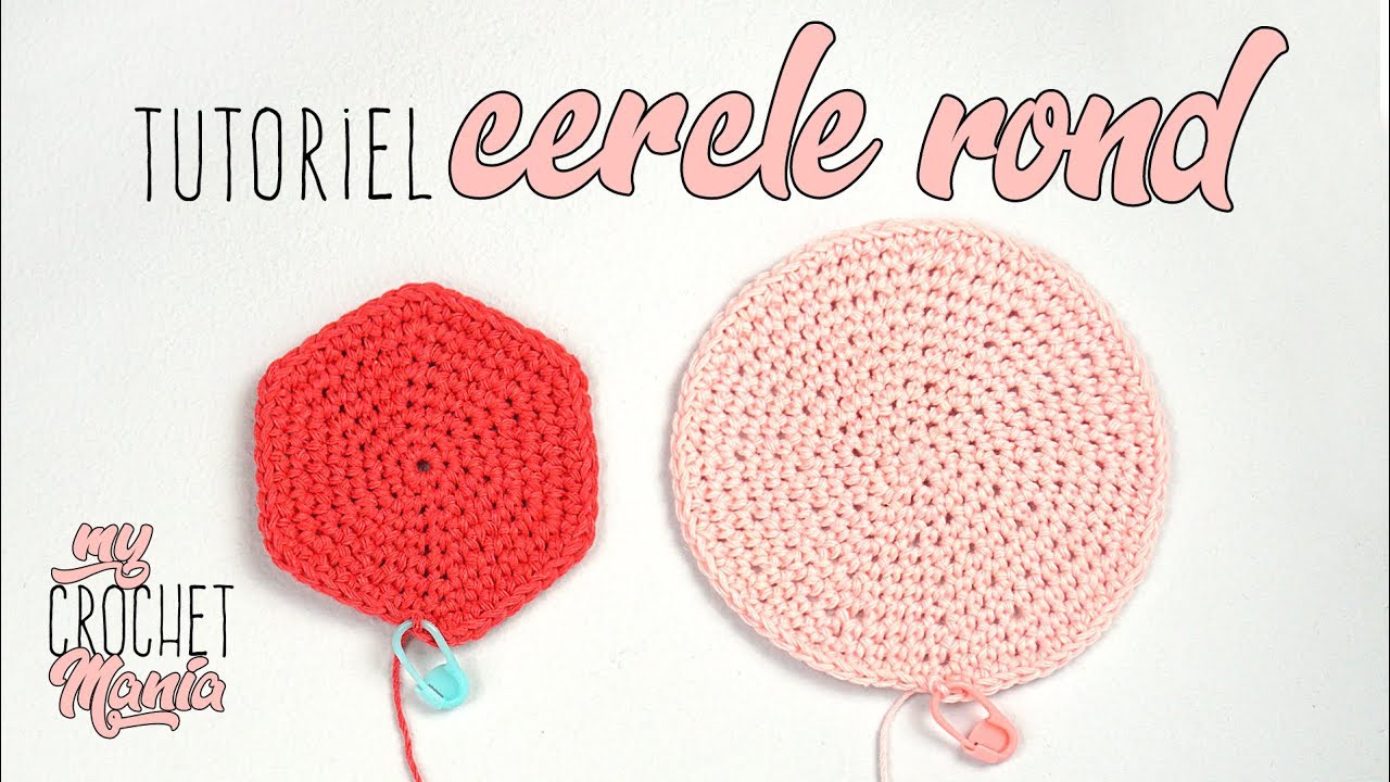 TUTO COMMENT FAIRE UN CERCLE ROND PARFAIT AU CROCHET PAS A PAS FACILE