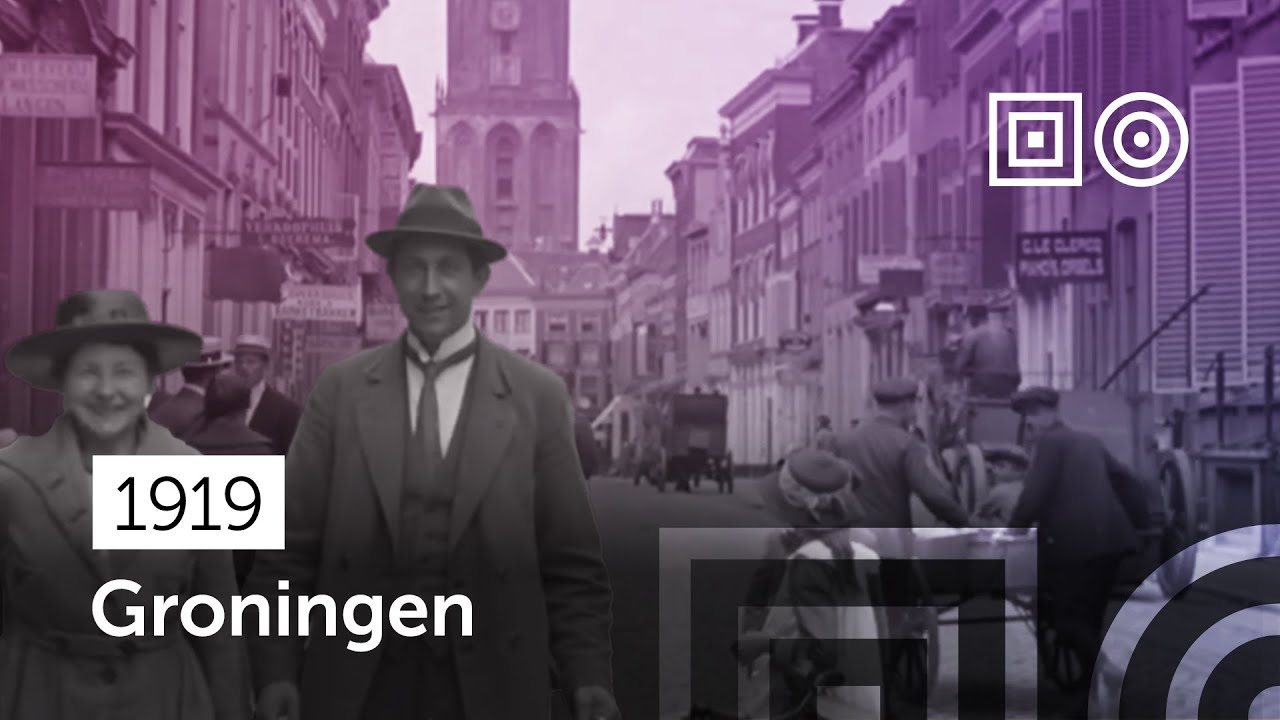 100 jaar oude stadsbeelden van Groningen (1919)