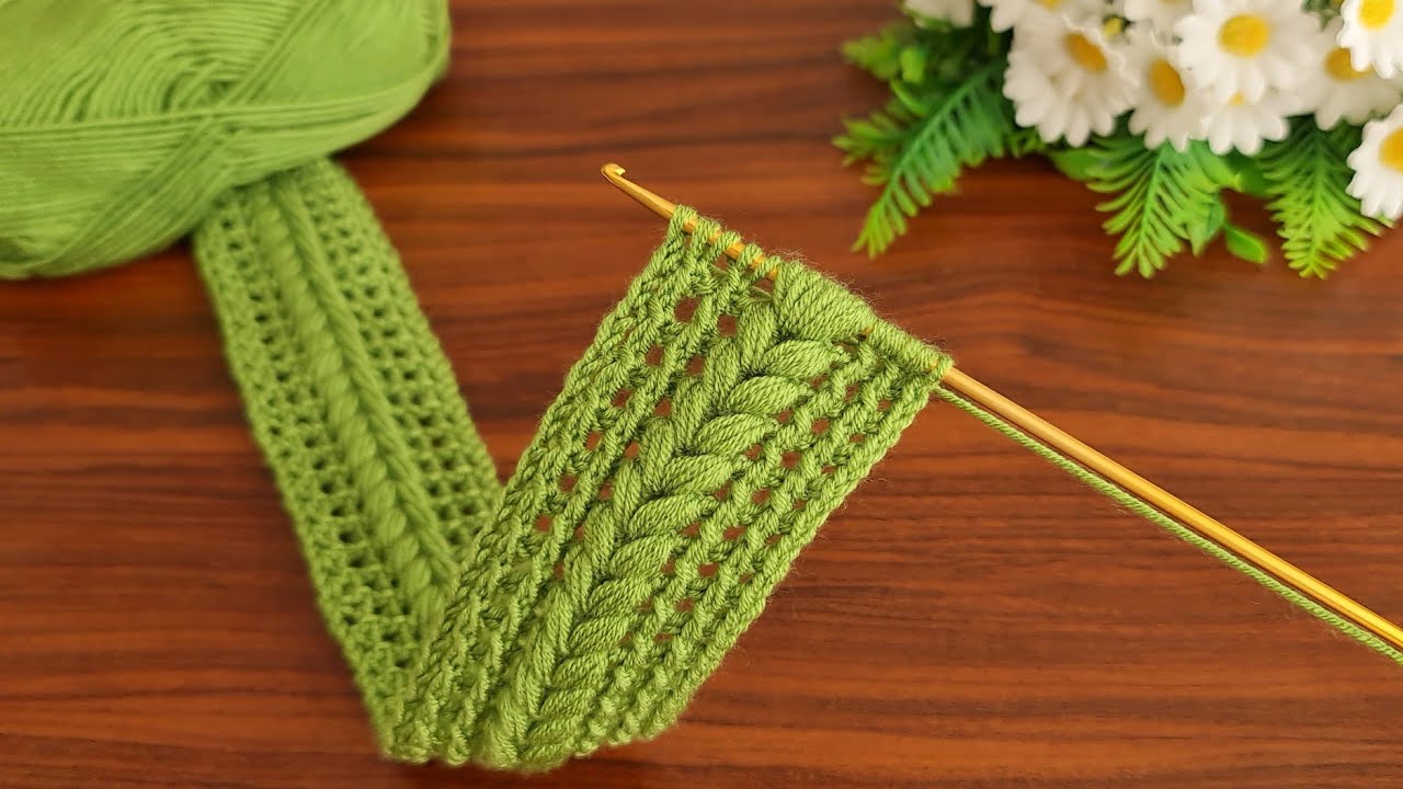 Wow!.. 😇 Tunisian crochet.Sell as many as you can weave.Crochet gorgeous hairband.Super Easy Crochet
