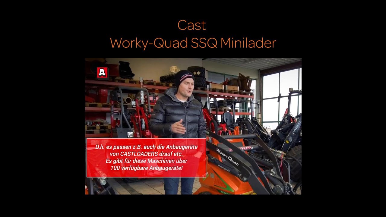 Mehr als 100 Anbauger&auml;te f&uuml;r deinen Cast Worky Quad SSQ Minihoflader
