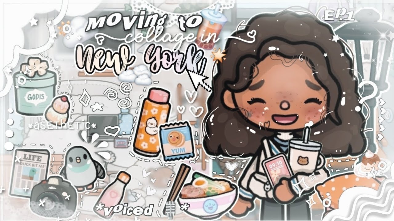 NEW YORK COLLETTE HIGH : EP.1 ⸝⸝ ੭ || *voiced* 🎙|| 🚈 💤 💭Moving to droms in NYC !! || TOCA LIFE WORLD