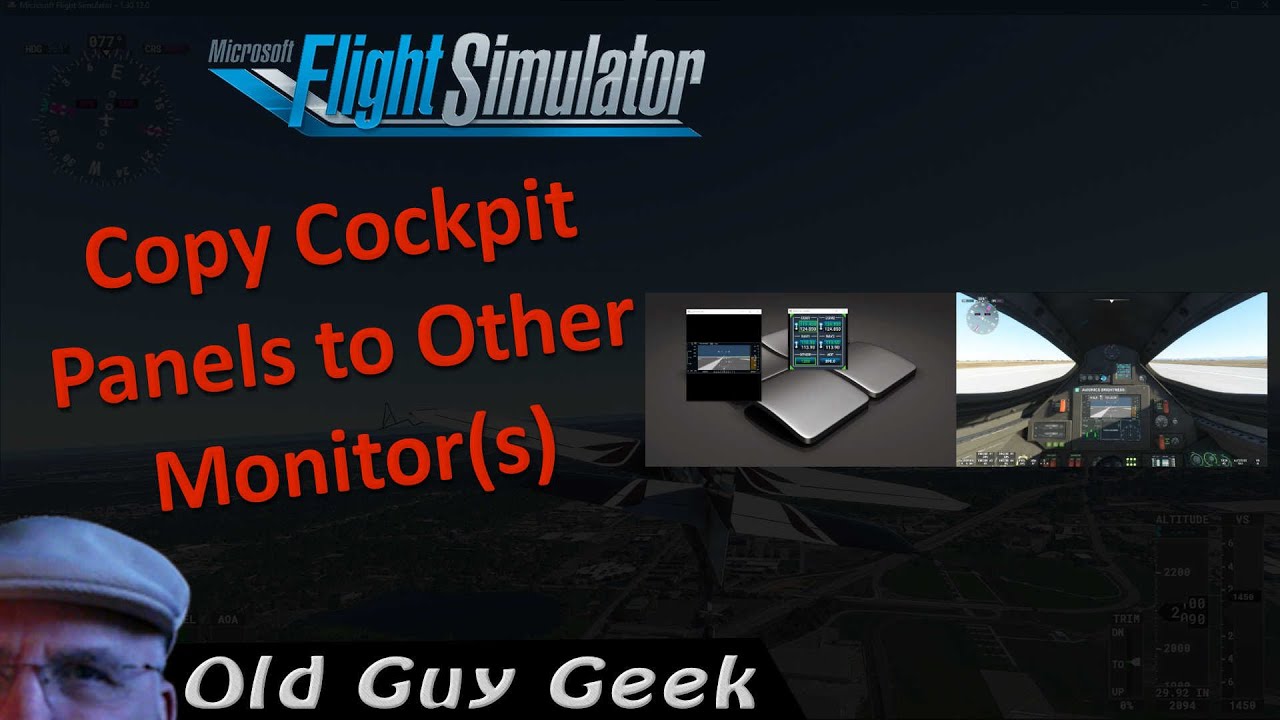 Перенос приборных панелей на дополнительные мониторы в Microsoft Flight Simulator 2020