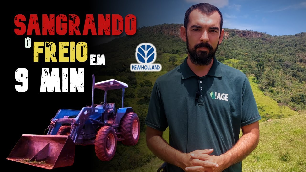 2. APRENDA A SANGRAR O FREIO DO TRATOR NEW HOLLAND TL90 em 9 min