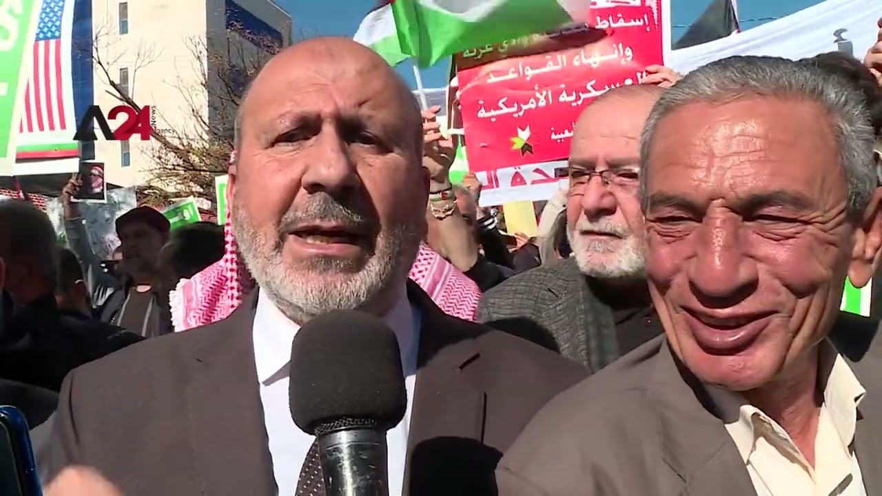 Jordan - A popular solidarity march in the Jordanian capital Amman