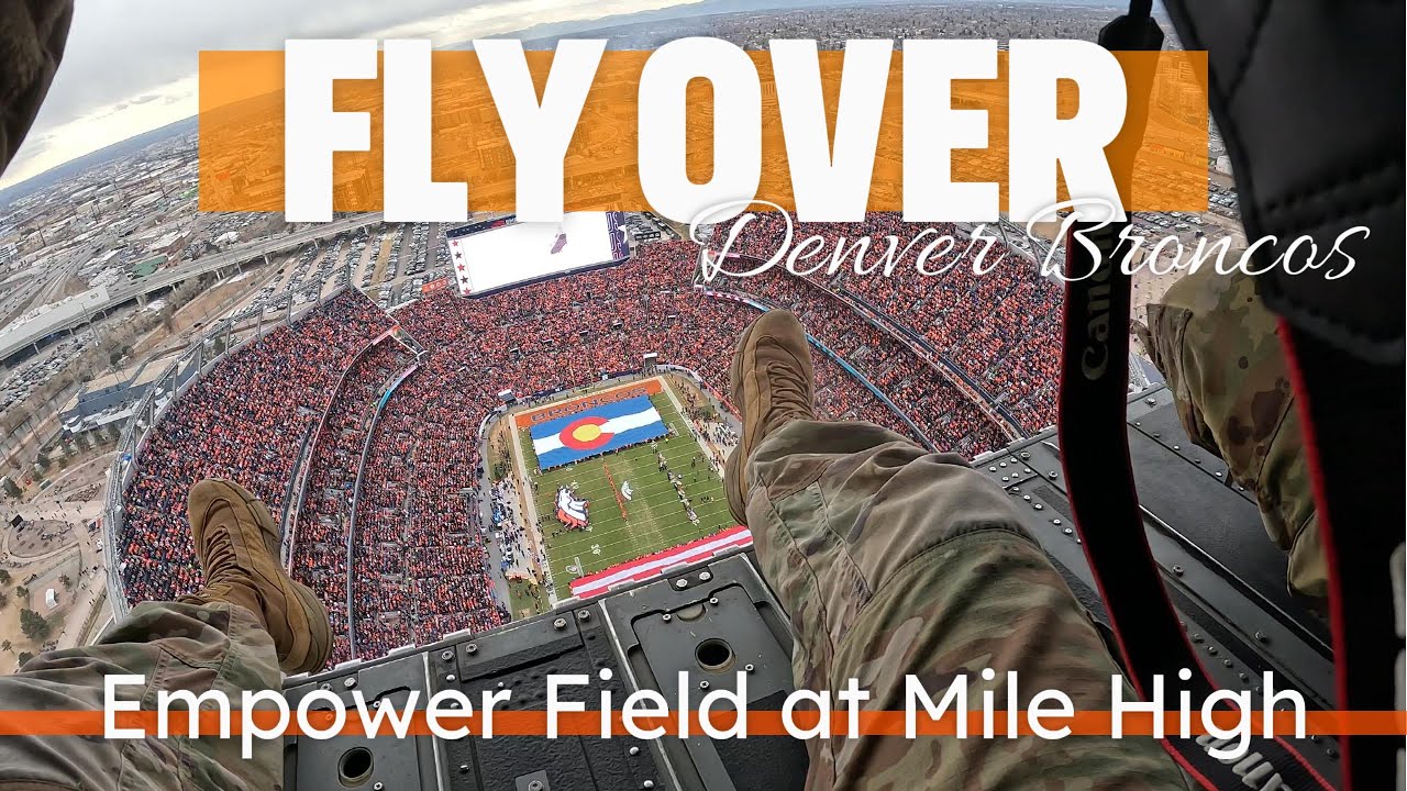 Fyover at Empower Filed at Mile High for the NFL AFC Divisional Playoffs - Bills vs Broncos.