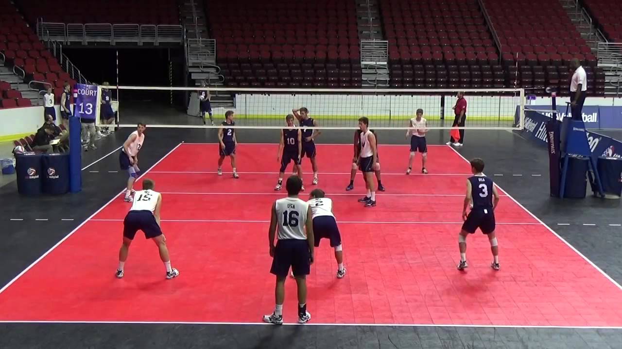 Zach Hendrickson 2017 Libero #3 (in navy) USAV Stripes Set 3 vs White