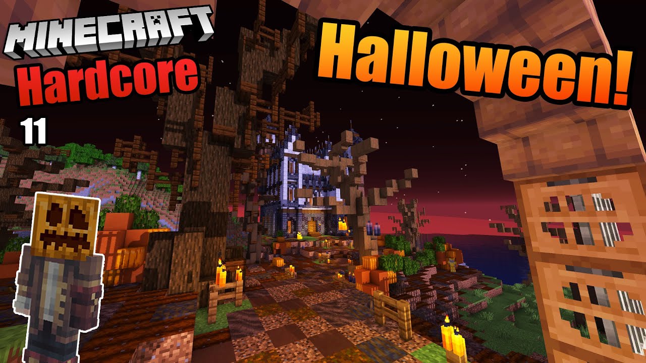 I Built a HALLOWEEN Themed Build in Hardcore Minecraft 1.19.2! Survival (#11)