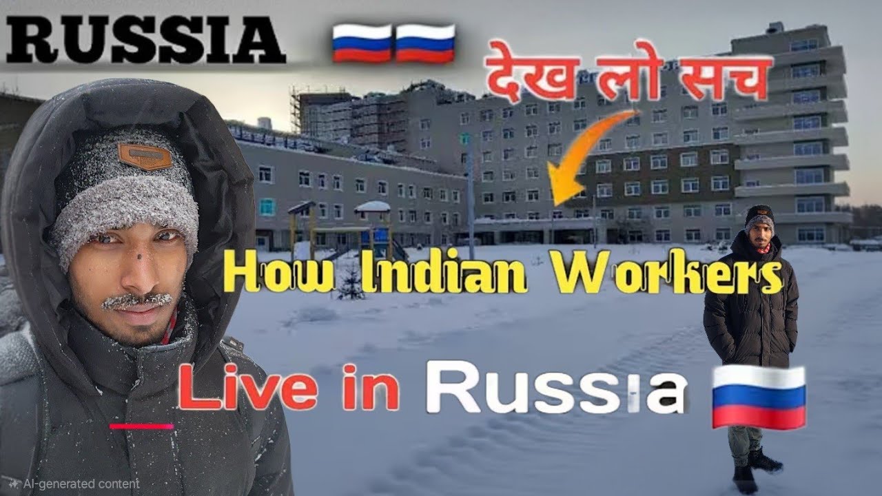 Russia  में  lndian 🇮🇳   Workar  कैसे रहते है ।|Accommodation in Russia 2026 jobs in Russia #jobs 