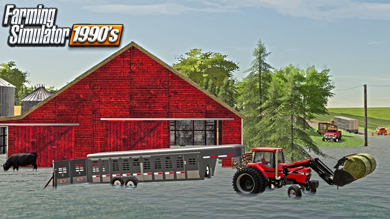 FORGOTTEN STEERS FLOODED | COW RESCUE (90's ERA ROLEPLAY) FARMING SIMULATOR 19