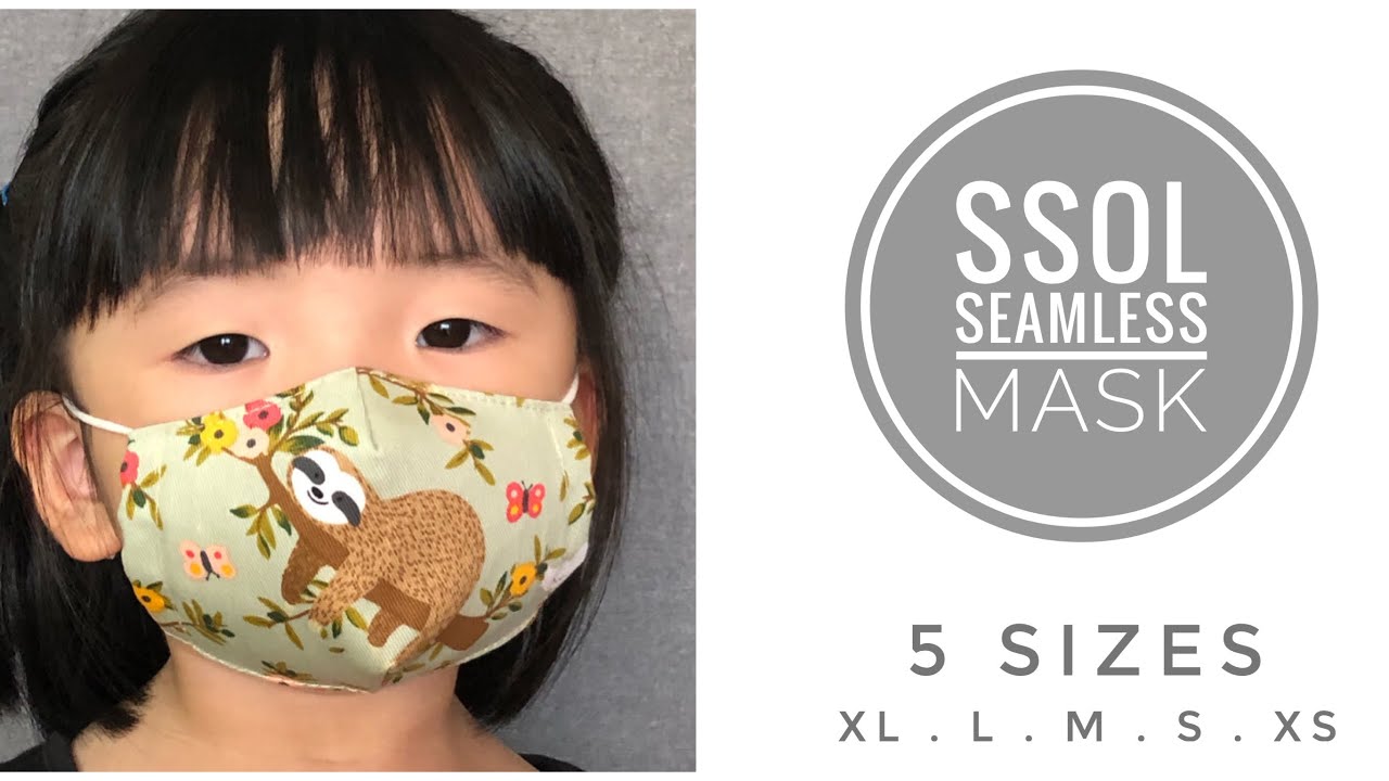 How to sew a Seamless Mask (without middle seam) with filter slot?