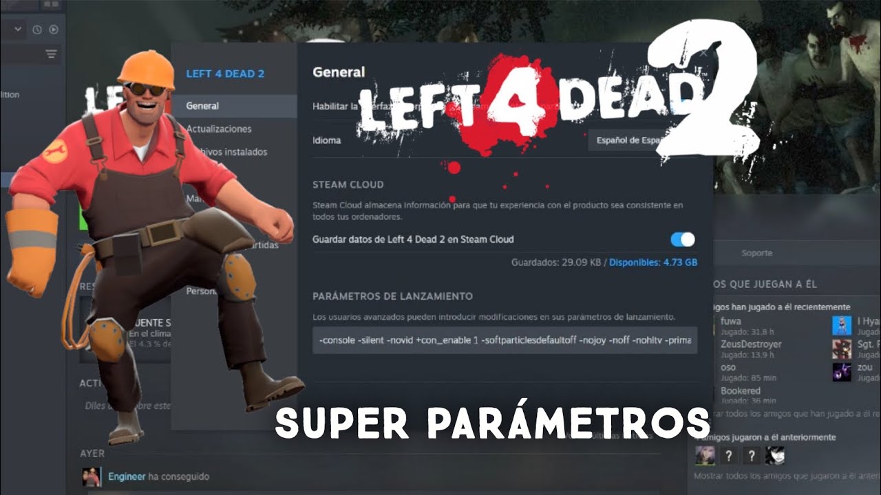 NUEVOS SUPER PARÁMETROS PARA SUBIR FPS EN LEFT 4 DEAD 2!! 🎉🎉 