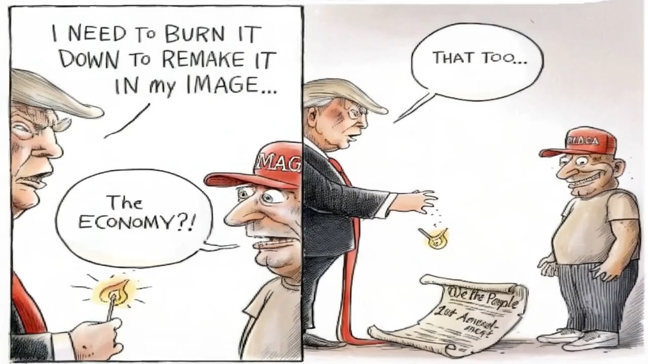 The AI Political Cartoon Show: Trump Satire and American Absurdity Unleashed || Trump Humor AI
