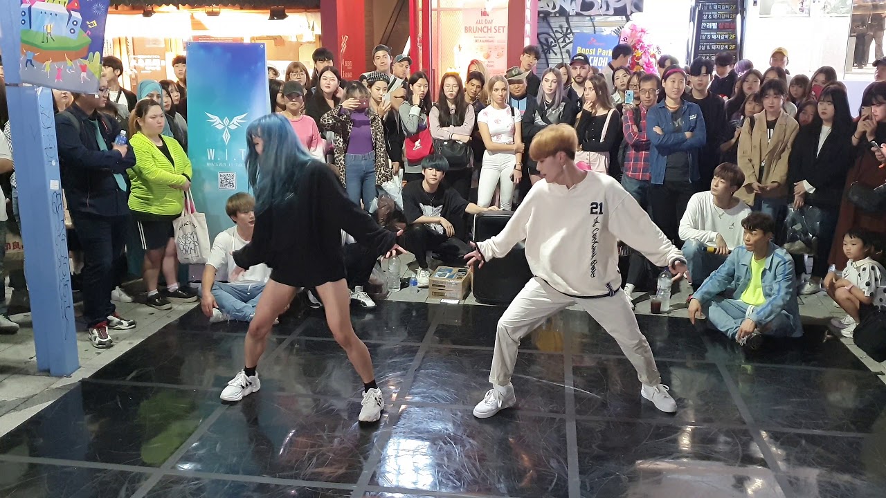 위트(W.I.T) - guest 다이아나(DIANA),KCT/ FLASH-엑스원(X1) 20190921 홍대버스킹(HongDae Busking)/dance cover