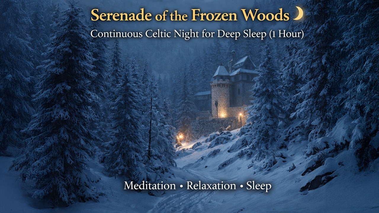 Serenade of the Frozen Woods | Continuous Celtic Night for Deep Sleep (1 Hour)