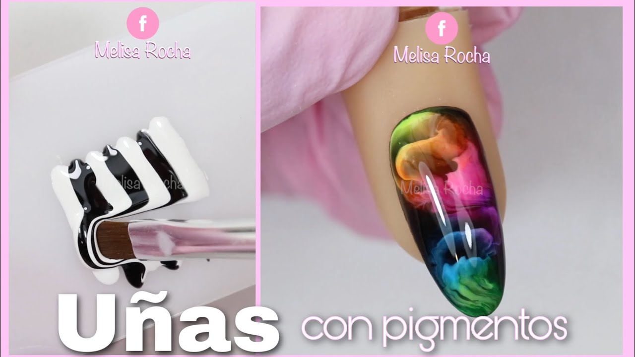 Efecto con Pigmentos 💅🏼✨ Gel Polish (Nail Art)