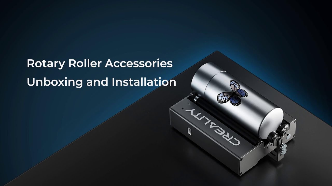 Creality Falcon2 Rotary Roller Accessories Unboxing and Installation