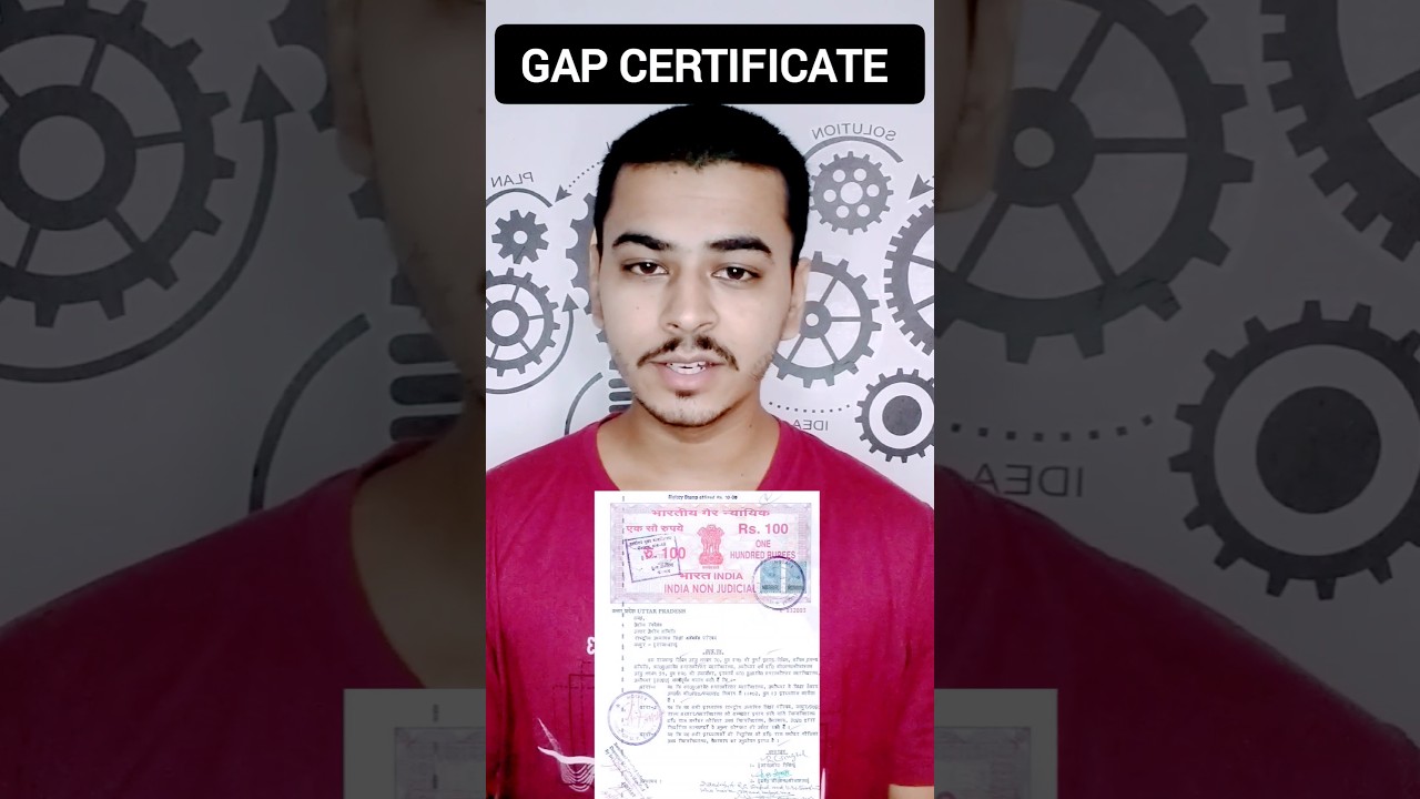 Gap Year Certificate Kaise or Kahase banaye ? #shorts